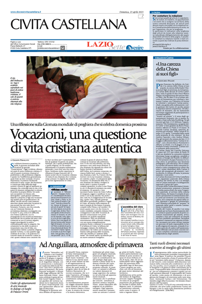 Avvenire - pagina diocesana del 23/04/2023